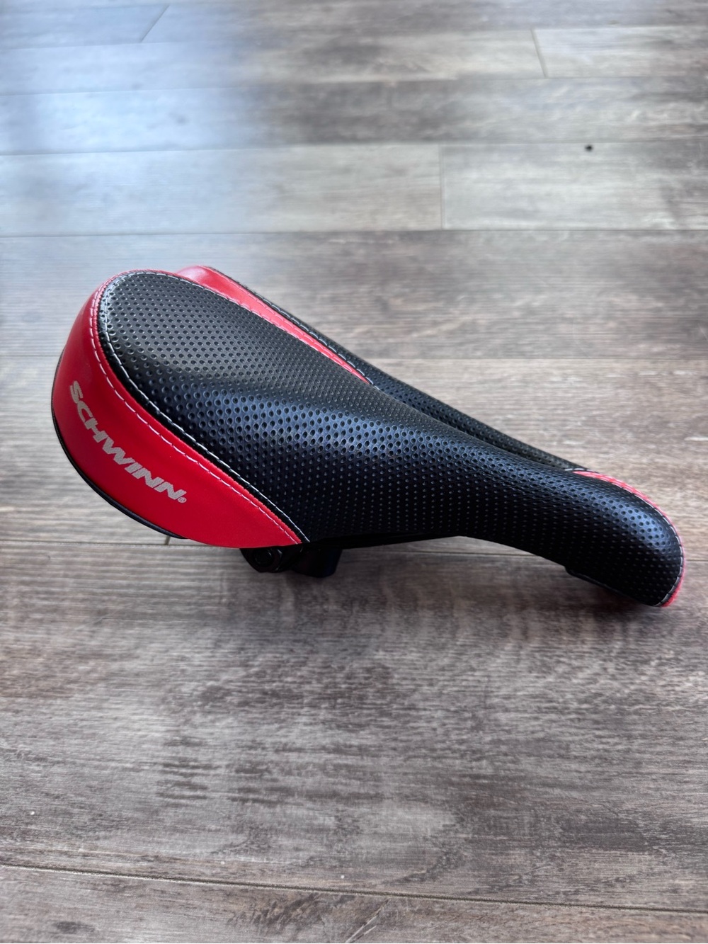 Schwinn Black and Red Sport Bike Saddle Seat